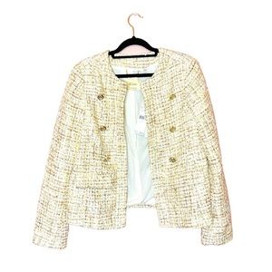 ELIE TAHARI JACKET Neutrals and Metallic Combo NWT